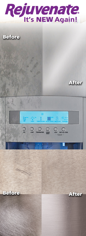 Rejuvenate stainless steel polish and scratch remover kit